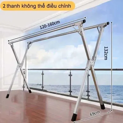 Inox 304 Giàn Phơi Quần Áo Có Thể Gập Lại Siêu Bền Sào Phơi Đồ Nhẹ Và Thiết Thực Cây Treo Quần Áo