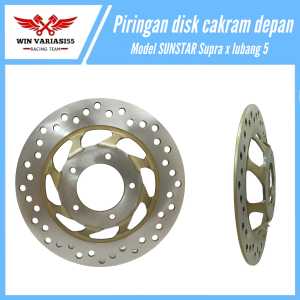 Piringan disk cakram depan cekung model SUNSTAR Supra x Lubang 5 supra fit new