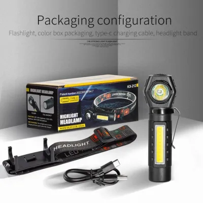 Senter Kepala Senter Tangan Magnet COB KX 212 - HeadLamp COB Magnet 212 - ShennyClothing