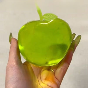 Squishy Squeeze Toys Green Apple Stress Ball Slow Rebound Fidget Toy for ADHD Autism Sensory Fidgets Toy Anti Stress Maltose Squeeze Toys