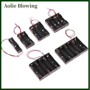 Aolie 1 2 3 4 5 6 Slots 3V AA Battery Case Box AA LR6 HR6 Battery Holder Storage Case Lead Wire Bateria Protection Container
