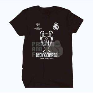 T-SHIRT REAL MADRID JUARA CHAMPION ( SABLON DTF ) (BAYAR DITEMPAT)