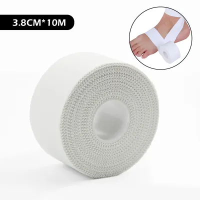 10m White Athletic Tape Ankle Climbing Boxing Sports Tape Easy To Tear Adhesive Wrists Bandage Muscle Protection Tape Injury Care 运动胶布