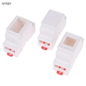 🔥🔥🔥qnljgv 1PC DIN Rail PLC Junction Box Plastic Electronics Box Project Case 4Colors 88x37x59mm 35-Rail Mounting Instrument Housing