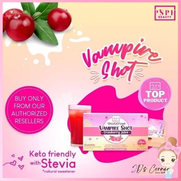 JDS ORIGINAL Vampire Shot Cranberry Juice by PSPH LEGIT DISTRIBUTOR | Yummy  Juice Keto-Friendly Stevia