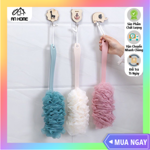 Cây Chổi Bông Tắm Chà Lưng Cán Dài Siêu Sạch ANHOME Chổi Chà Lưng Kèm Bông Tắm Cán Dài Xuất Nhật