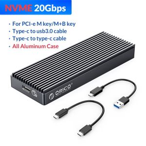 ORICO M2 SSD Case NVMe USB Type C Gen2 10Gbps PCIe SSD Case M2 SATA NGFF 5Gbps M.2 NVME Enclosure Disk Box M.2 SSD Case
