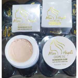 MH Cosmetic Sunscreen Glow - Sunblock Wajah dengan Alpha Arbutin - Pelindung dari Sinar Matahari