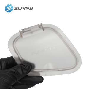 Nmax V2 Volt Compartment Cover Side Pocket Cover Clear Smoke Surfy Motorcycle