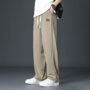 Mens pants Korean Style Straight Leg Pants Casual Pants Seluar Slack Wanita Slimming Wide Leg