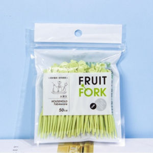 50pcs/set Disposable Fruit Forks Plastic Dessert Forks Afternoon Tea Fruit Cake Tableware Fruit Forks Party accessory