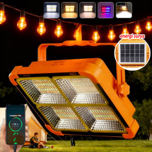 YMJR Lampu tenaga surya emergency 288LED IP66 Tahan Air outdoor New Solar Camping Light USB Rechargeable Outdoor Tent Lights
