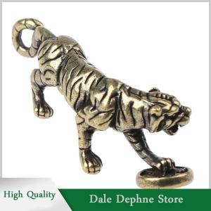 [Dale Dephne] เครื่องประดับเสือทองเหลืองเครื่องประดับจีนราศีเสือสำนักงานตกแต่งจี้