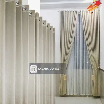 Tinggi 3meter tirai gorden jendela horden minimalis korden mewah gordeng model ring gorden blackout