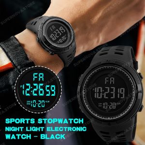 Original Waterproof Sports Watch Multi-Functional Digital Display Lightweight Outdoor Mens Digital Light Electronic Timepiece