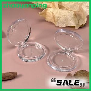 zhaoyanping Empty Makeup Eyeshadow Box Round Eyeshadow Blush Concealer Storage Case Travel Eyeshadow Container for Women Girls