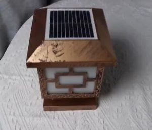 Yowxii 4 Colors Solar Light Outdoor Waterproof Solar Post Light LED Solar Garden Pillar Light
