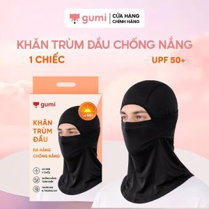 Khăn trùm đầu chống nắng GUMI co giãn 4 chiều che mặt cổ chống tia UV