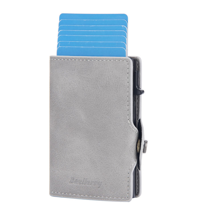 Baellerry RFID Card Wallet Aluminum Material Money Clip Pop Up Card ...