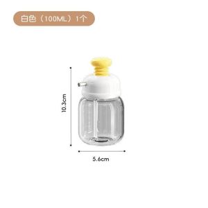 Oil Bottle Quantitative Oil Pot Press Glass Oil Bottle Seasoning Oil Storage Bottle Kitchen Tools Olive Oil Container 油壶 油瓶