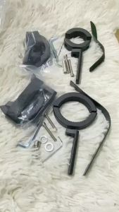 ขาจับโช๊ค(1คู่) ขนาด 2-3.5cm/4.2-6cm ปรับขนาดได้ ขายึดสปอร์ตไลท์ LED มอเตอร์ไซค์ ขาจับไฟ(0406)