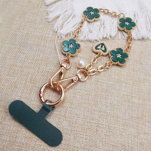 DJDK Flower Mobile Phone Strap Pendant Metal Chain Mobile Phone Lanyard Phone Case Hanging Handheld Cell Phone Chain Women/Lady/Girl