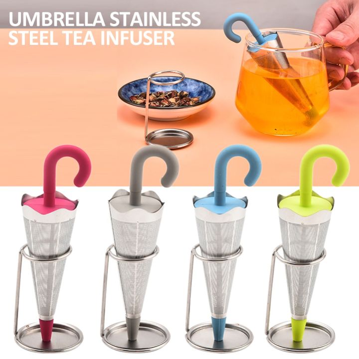 Idealhere Tea Infuser Umbrella Shape Stainless Steel Tea Diffuser Fine Mesh Tea Strainer Lazada PH