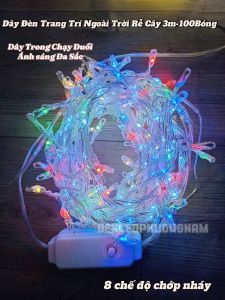 Dây Đèn Led Rễ Cây Trang Trí Ngoài Trời 3m - 200 Bóng hiệu ứng Chạy Đuổi Chống Nước Chống Côn Trùng