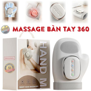 Máy Massage Bàn Tay 360 Nén Khí Thông Minh - Giảm Đau Mỏi Tay Cải Thiện Tuần Hoàn Máu Sưởi Ấm Thư Giãn