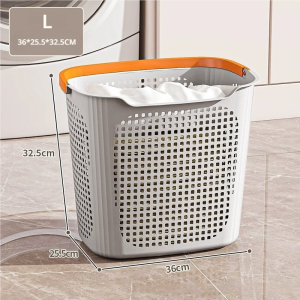HOTUS ตะกร้าซักผ้า ตะกร้าผ้า จัดเก็บ ตะกร้า เสื้อผ้า ตะกร้าอเนกประสงค์ มีหูหิ้ว จัดเก็บเสื้อผ้า