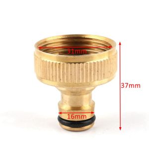 Car Washing 1/2 3/4 1 Inch Faucet Garden Garden Tool Brass Hose Fitting Water Joints Nozzle Adapter Thread Quick Connector