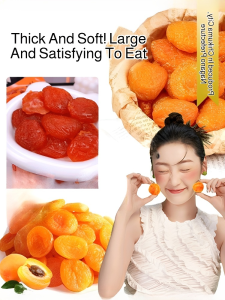 Dried Apricot without Sugar Sweet and Sour No Kernel Dried Apricot Healthy Snack Options 酸甜可口无糖杏干