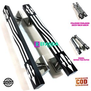 tarikan handle gagang pegangan pintu rumah minimalis pilihan panjang 33cm 45cm dan 60cm bahan stainless anti karat