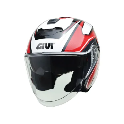 GIVI M37.0 Graphic Rosso Helmet (FREE HEVIK HELMET BAG)