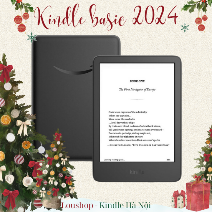 Máy đọc sách Kindle basic 12 2024 16Gbmàn hình 6 inch basic12