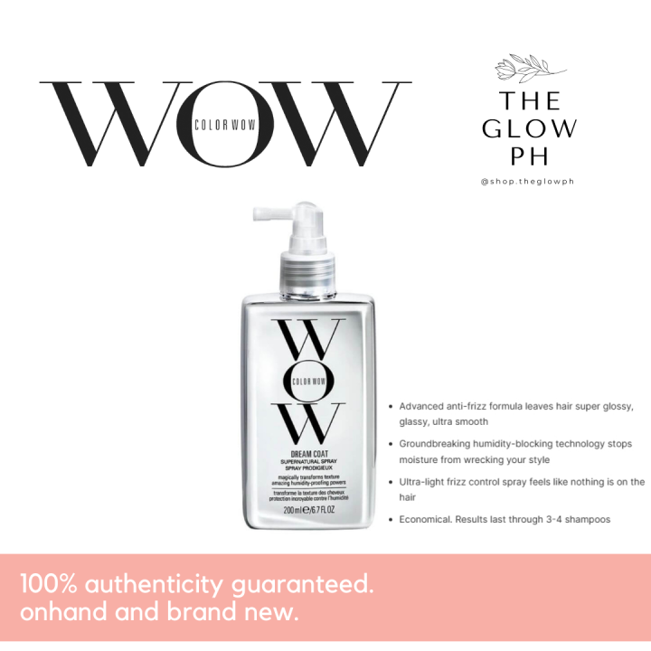 [AUTHENTIC] COLOR WOW Dream Coat Supernatural Spray Anti Frizz Hair  Treatment The Glow PH Lazada PH - Main Image