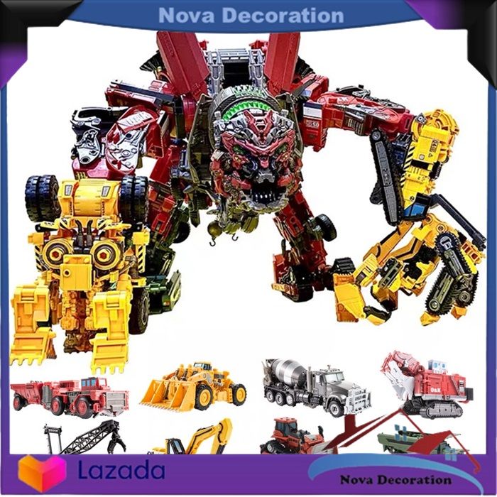 Mainan Robot Action Figure Robot Devastator Mobil Konstruksi Truck