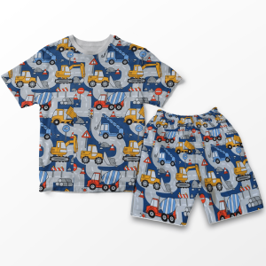 Code8.id PAKET SETELAN PRINTING FULLPRINT MOTIF PESAWAT LUCU BAHAN ADEM UKURAN S-XXL USIA 1-10 TAHUN