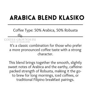 Coffee Grounds PH - Sagada Arabica Dark Roast 150g  Medium Grind Organic Arabica Coffee Grounds