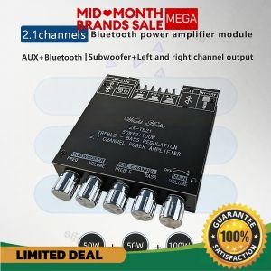 ZK-TB21 Wireless 2.1 Channel Bluetooth Amplifier 160W*2+220W Digital Audio para sa DIY Speaker at Home Audio