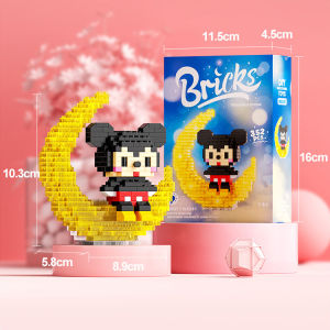 Mainan Balok Susun Nano Block Mainan Disney Block Mainan Anak DIY 3D Puzzle Toy Brick Edukatif Untuk Gift