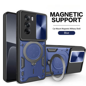 Slide Camera Lens Casing For Realme 14X Realme14X RMX5020 5G Shockproof Phone Case Armor Ring Casing Bracket Stent Push Camera Lens Protection Hard Back Cover