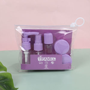 Travel Empty Bottle Set 6 in 1 Liquid Soap Dispenser Bottle Container Kit Set with Pouch Gifts