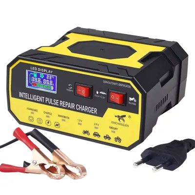 3800A 12 / 24V Car Battery Charger Pengisi Daya Aki Mobil Tugas Berat Pengisian Cepat Pengisian Cepat Sepenuhnya Otomatis Identifikasi Otomatis Baterai Carger