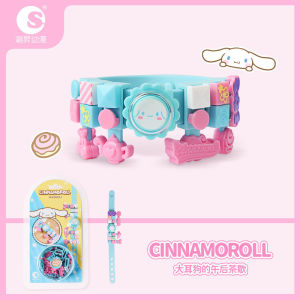 Gelang DIY Kanak Kanak Sanrio Hello Kitty Kuromi My Melody Mainan Perempuan Rantai Tangan Blok Kreatif Sanrio Building Block Bracelet Hello Kitty Kuromi Melody Kids Beaded DIY Toy Girl 正版三丽鸥积木手环凯蒂猫库洛米美乐蒂儿童手链串珠diy玩具女孩 L020