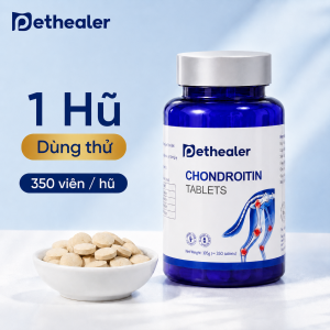 💊 PETHEALER – Viên bổ xương khớp cho chó mèo | Hỗ trợ vận động xương khớp khỏe mạnh bổ sung canxi giảm mỏi cơ | 350 viên