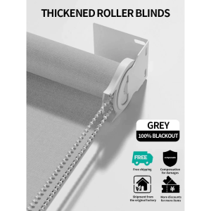 100% Blackout Blinds curtains Korean 200cmHeight Blackout Roller Blinds For window Bedroom & Office & Bathroom multi Gray black Beige 60/80/100/120 /140/180cm/160/180cm