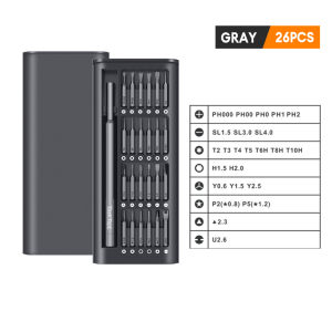 25 in 1 Precision Screwdriver Set Portable Light Weight Screwdriver Kits Magnetic Screw Driver Bits Hex Bit Handle Digital Laptop Mobile Phone Repair Screwdrive Kit Tools