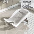 Ghế đa năng 2in1 vệ sinh, ghế tắm sơ sinh có chân tự đứng gập gọn, sử dụng như lưới tắm, phao đệm đỡ tắm. 