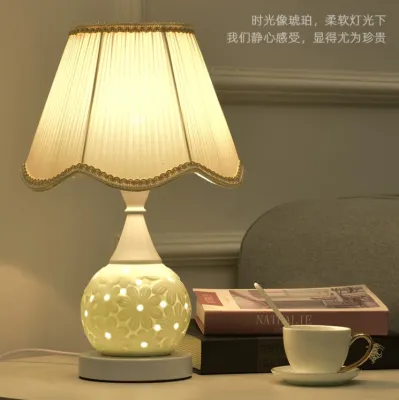 Ceramic Table Lamp Table Lamp Bedside Table Lamp Lampu Meja Bilik Tidur Lampu Meja Seramik lampumeja tablelamp